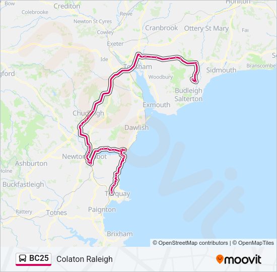 BC25 Bus Line Map