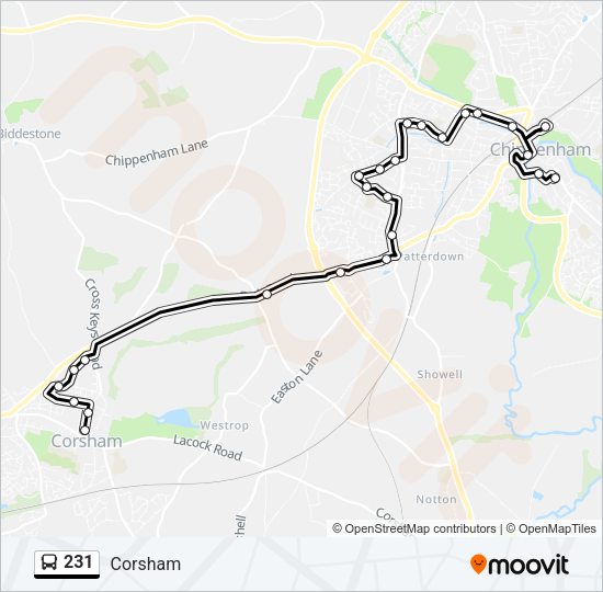 231 Bus Line Map