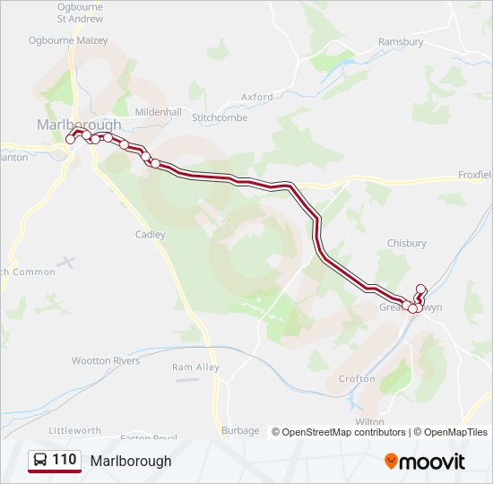 110 Bus Line Map