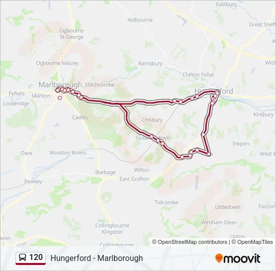 120 Bus Line Map