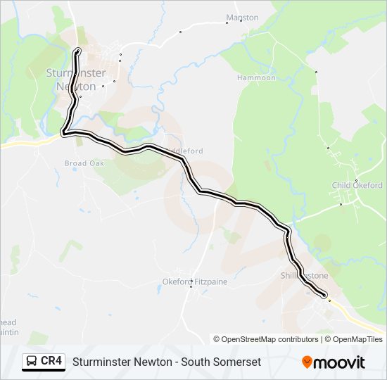 CR4 Bus Line Map