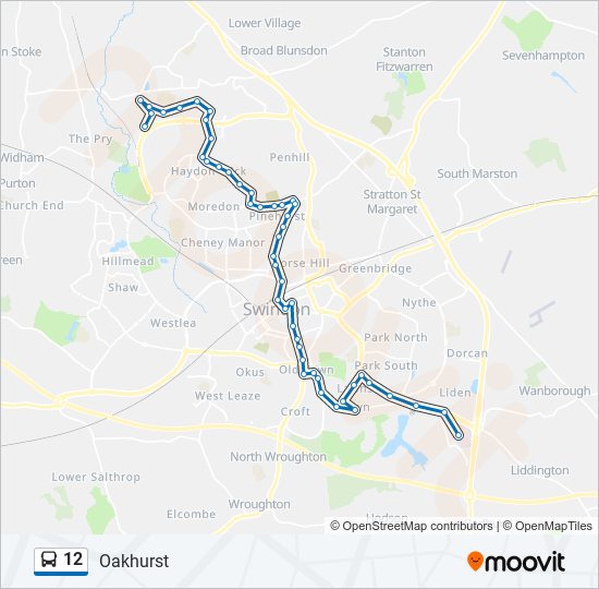 12 bus Line Map