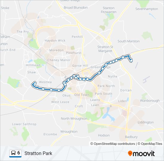 6 bus Line Map