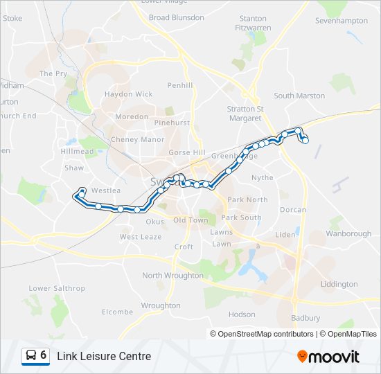 6 Bus Line Map