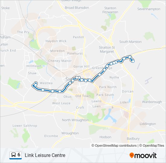 6 bus Line Map