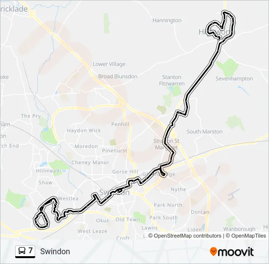 7 Bus Line Map