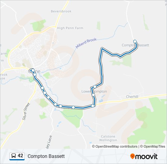 42 Bus Line Map