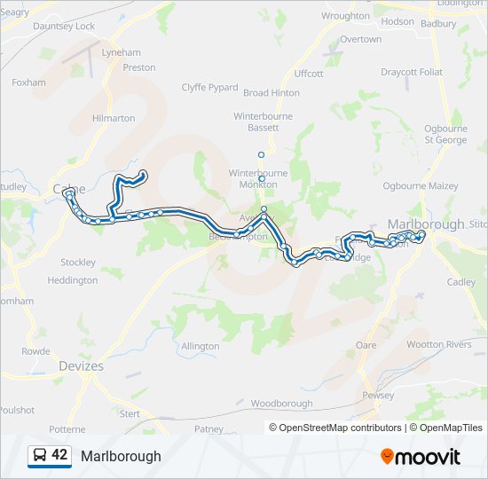 42 Bus Line Map