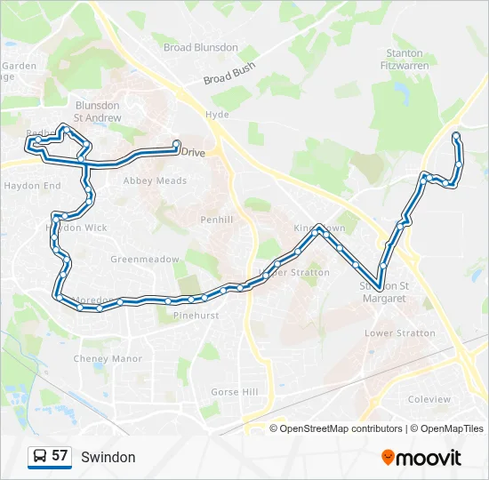 57 Route: Schedules, Stops & Maps - St Andrew's Ridge Motorola (Updated)