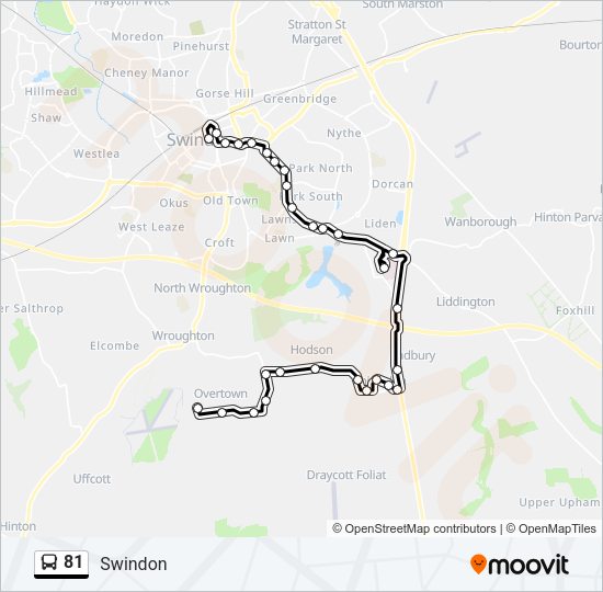 81 Bus Line Map