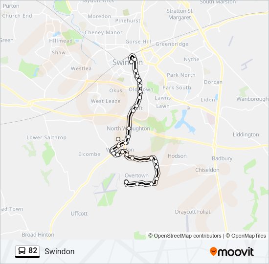 82 Bus Line Map