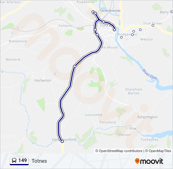 149 Bus Line Map