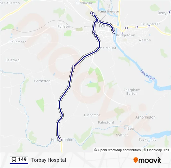 First Bus 149 149 Route: Schedules, Stops & Maps - Torbay Hospital (Updated)