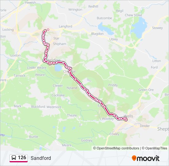 126 Route: Schedules, Stops & Maps - Sandford (Updated)