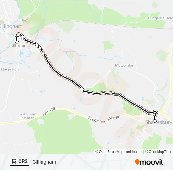 CR2 Bus Line Map
