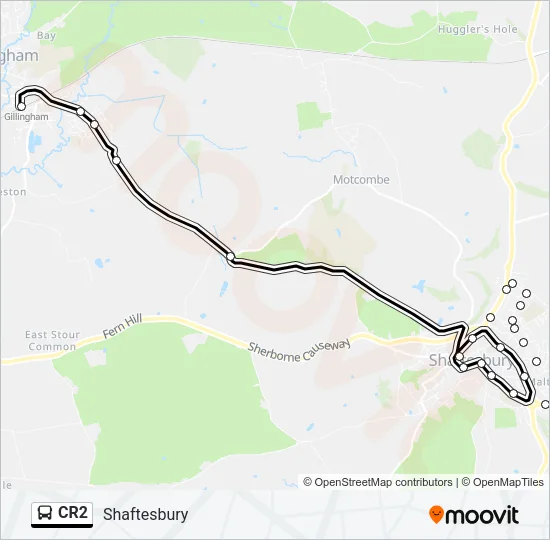 CR2 Bus Line Map