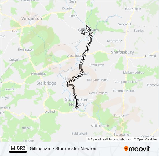 CR3 Bus Line Map