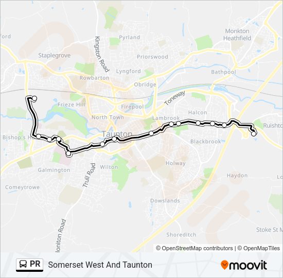 PR Bus Line Map