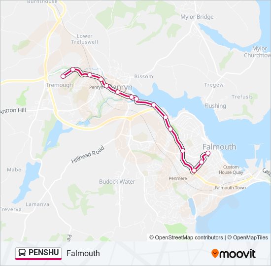 penshu Route Schedules Stops Maps Falmouth Updated