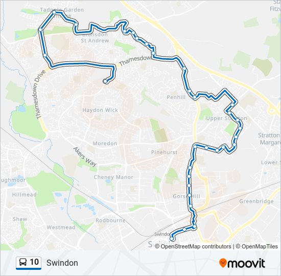 10 Route Schedules, Stops & Maps Swindon (Updated)