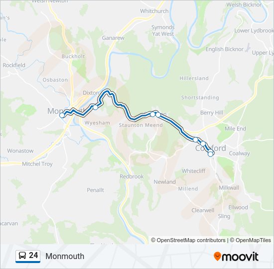 24 bus Line Map