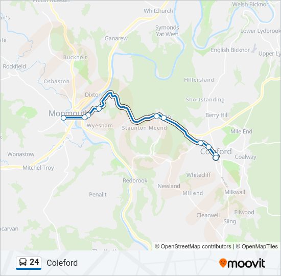 24 Bus Line Map
