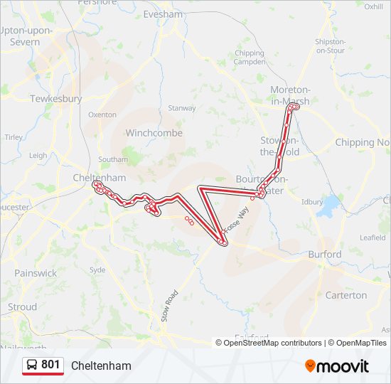 801 Route: Schedules, Stops & Maps - Cheltenham (Updated)