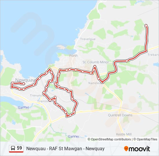 59 bus Line Map