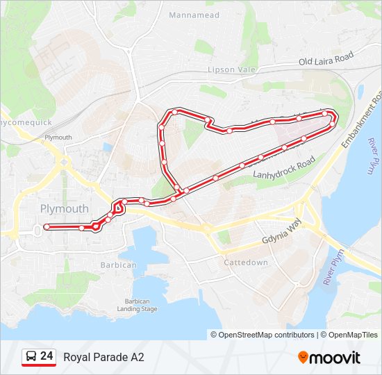 24 Bus Line Map