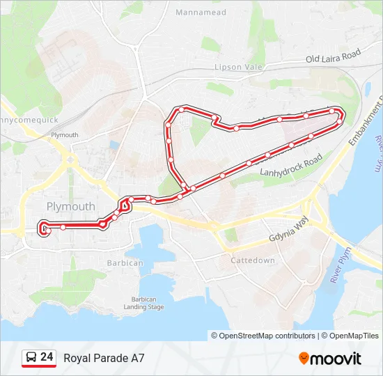 24 Bus Line Map