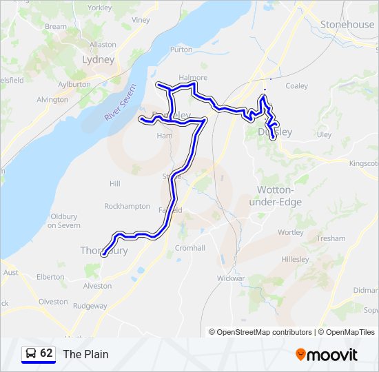 62 Bus Line Map