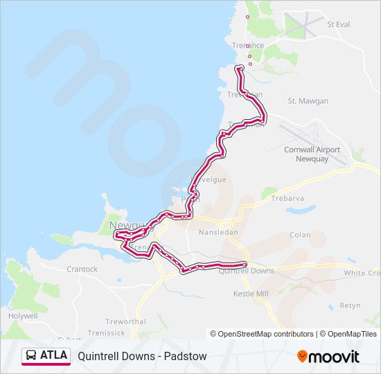 ATLA Bus Line Map