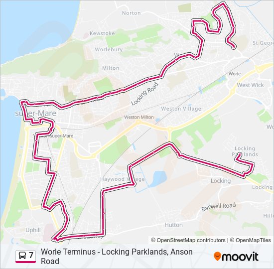 7 Bus Line Map