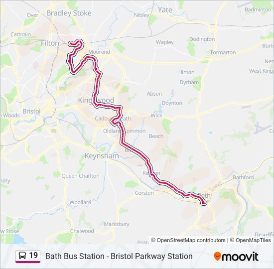 19 Bus Line Map