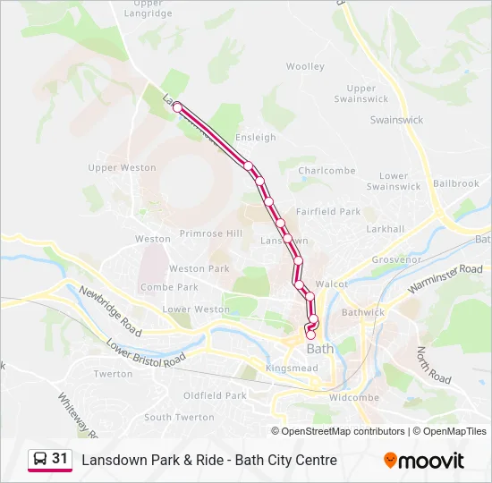 31 Bus Line Map