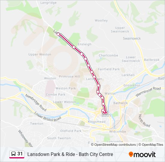 31 Bus Line Map