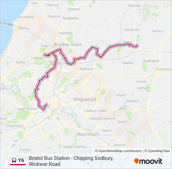 Y6 bus Line Map