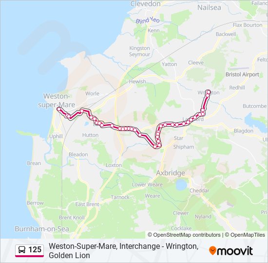 125 Bus Line Map