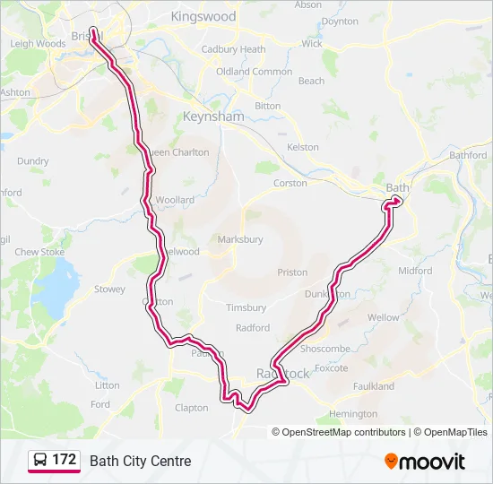 172 Bus Line Map