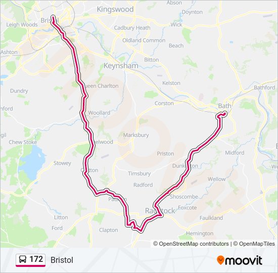 172 Bus Line Map