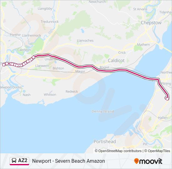 AZ2 Bus Line Map