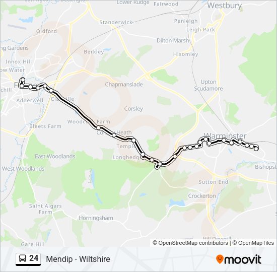 24 Bus Line Map