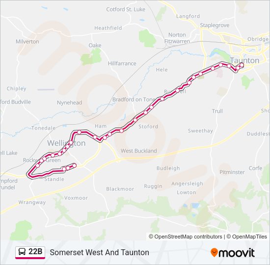 22B Bus Line Map