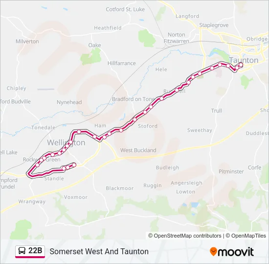 22B Bus Line Map