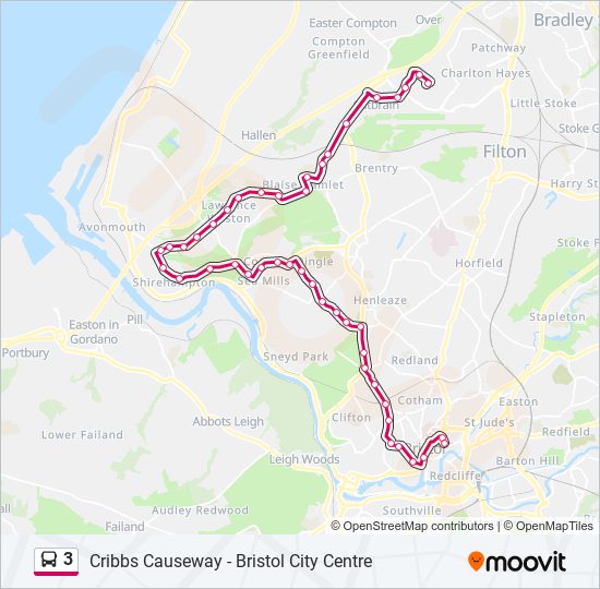 3 Route Schedules, Stops & Maps Cribbs Causeway (Updated)