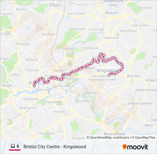 6 Bus Line Map