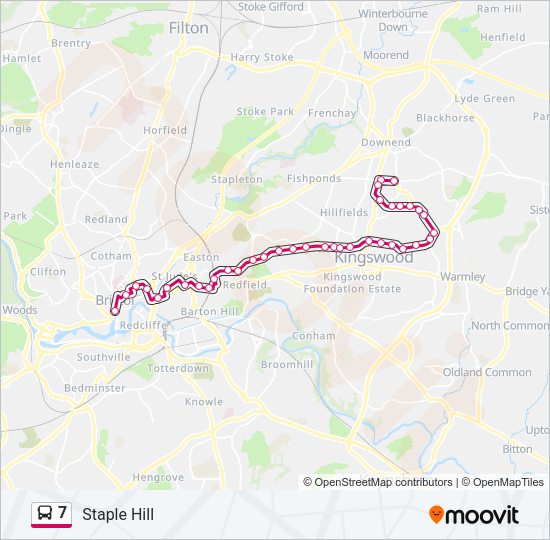 7 Bus Line Map