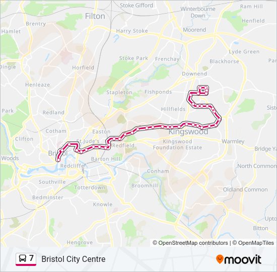 7 Bus Line Map