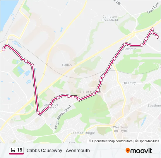 15 Bus Line Map
