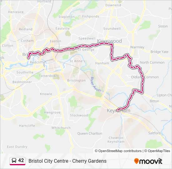 42 Route: Schedules, Stops & Maps - Keynsham (Updated)